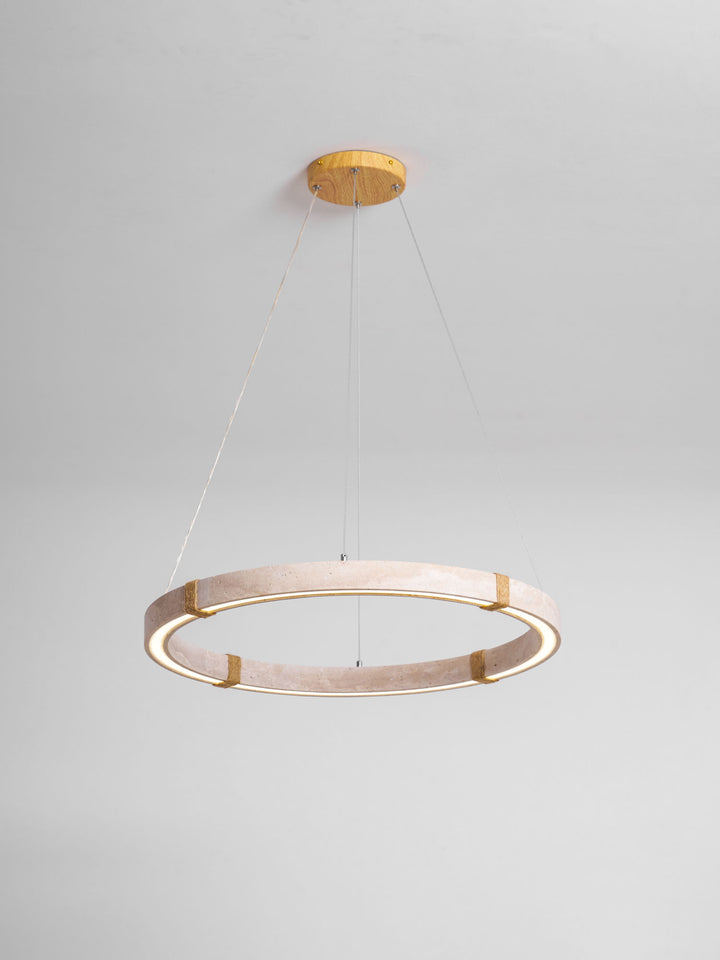 Circle Travertine Pendant Lamp - Vakkerlight