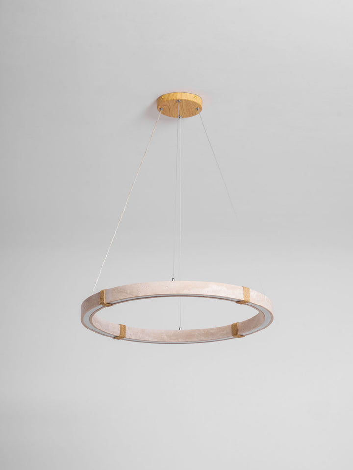 Circle Travertine Pendant Lamp - Vakkerlight