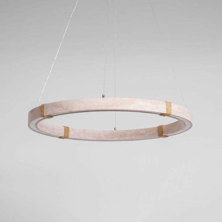 Circle Travertine Pendant Lamp - Vakkerlight