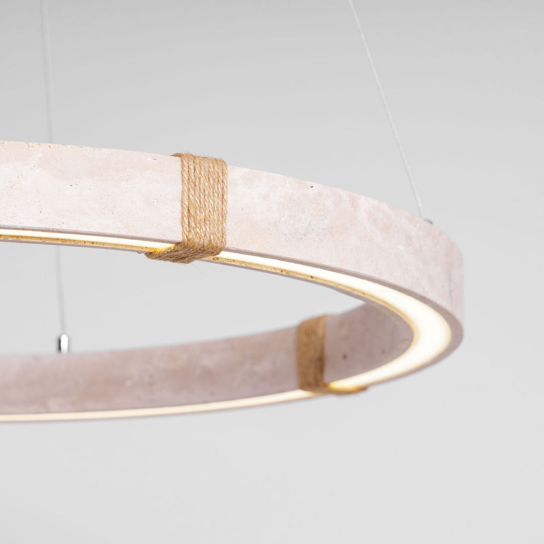Circle Travertine Pendant Lamp - Vakkerlight