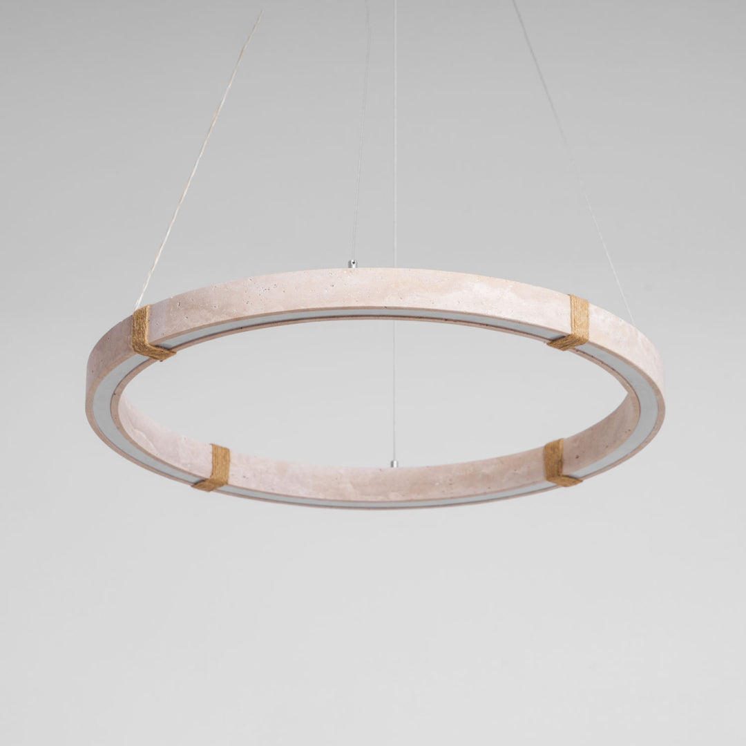 Circle Travertine Pendant Lamp - Vakkerlight