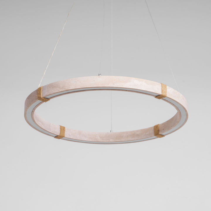 Circle Travertine Pendant Lamp - Vakkerlight