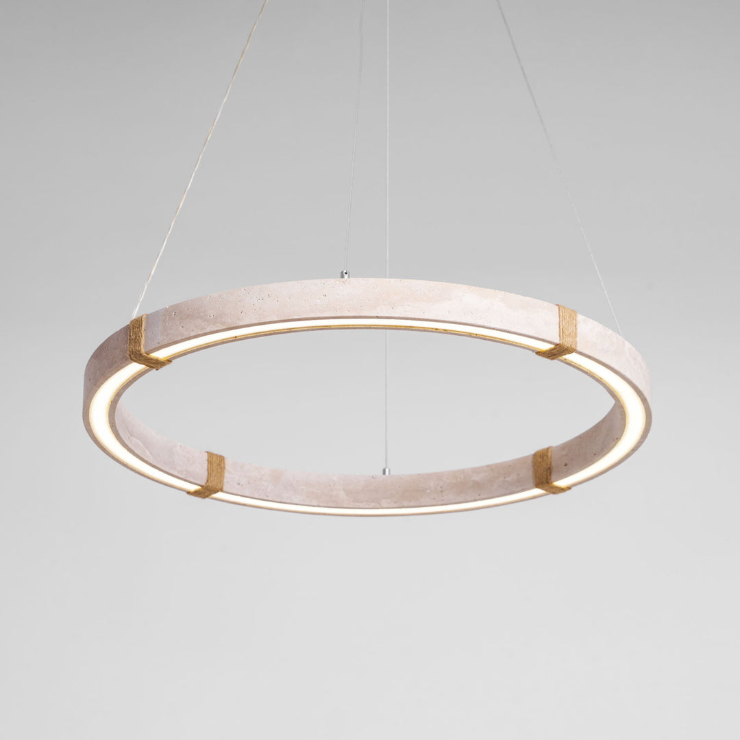 Circle Travertine Pendant Lamp - Vakkerlight