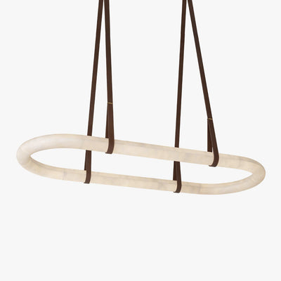 Lustre Circle Albâtre
