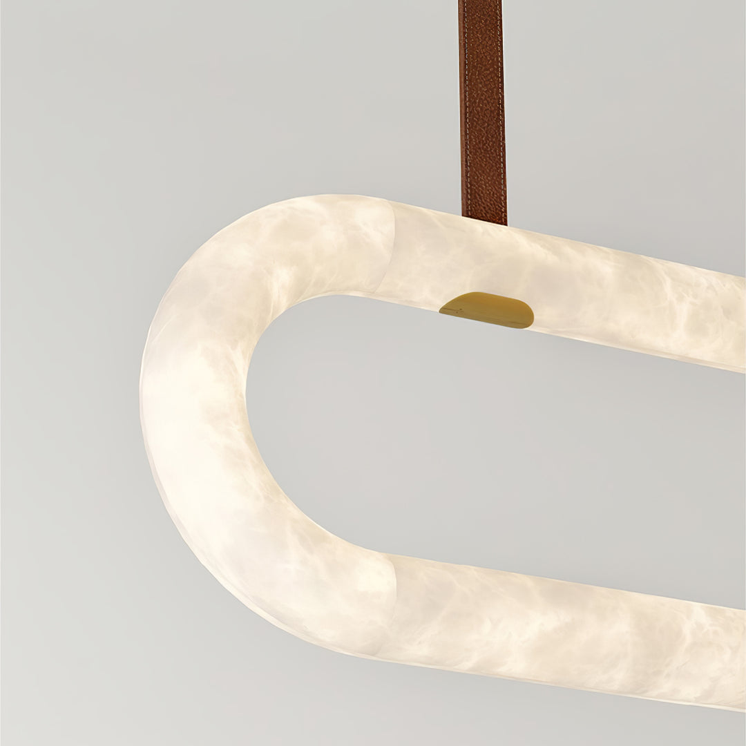 Circle Alabaster Chandelier