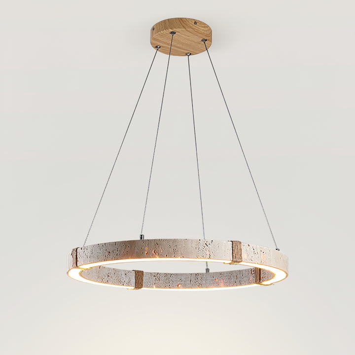 Circle Travertine Pendant Lamp - Vakkerlight