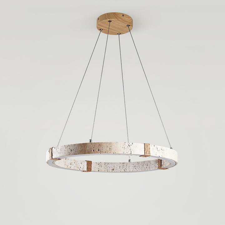 Circle Travertine Pendant Lamp - Vakkerlight