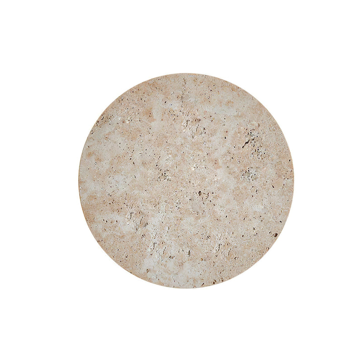 Circle Travertine Wall Lamp