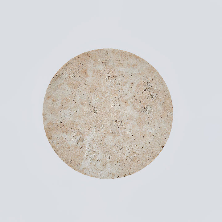 Circle Travertine Wall Lamp