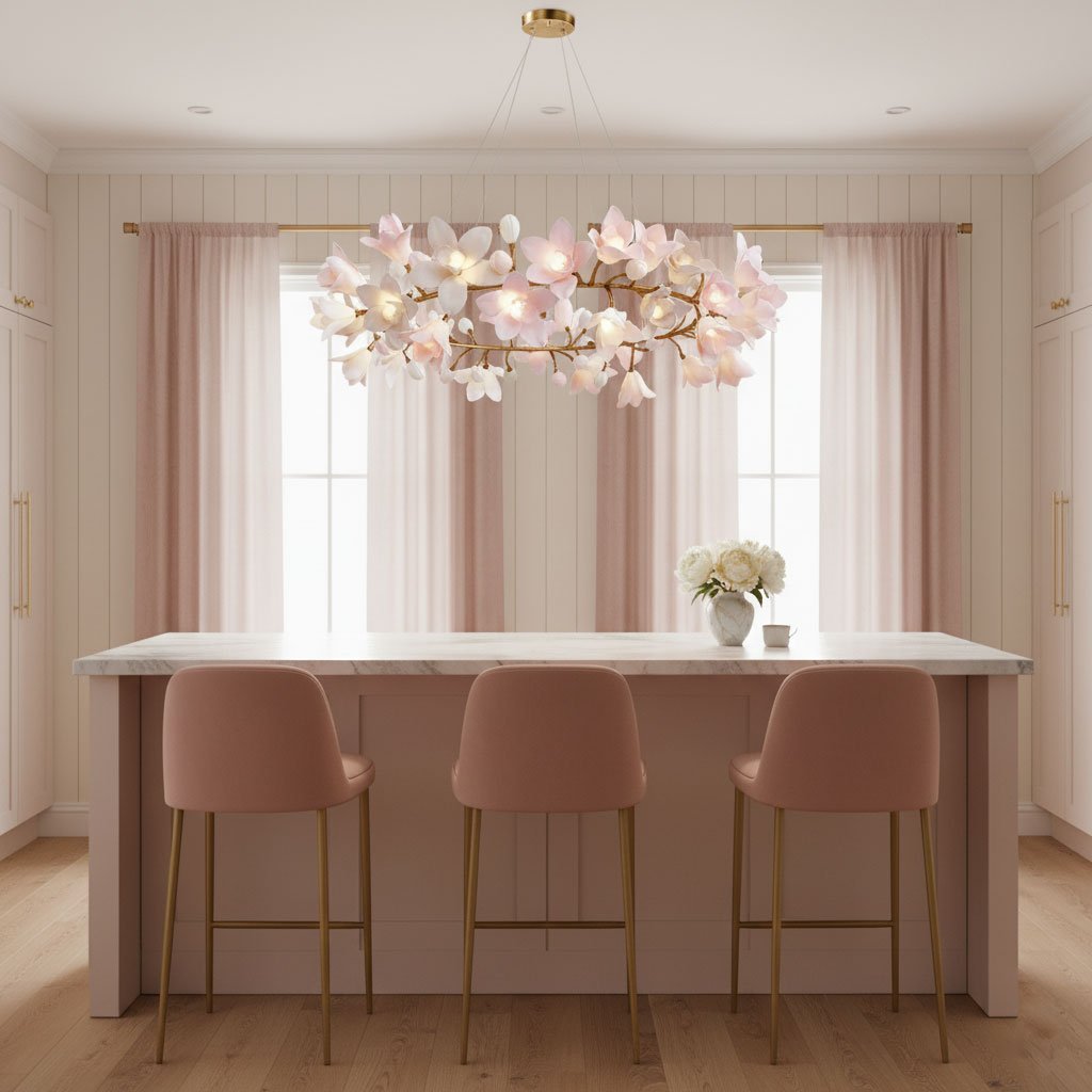 Circular Blossom Chandelier - Vakkerlight