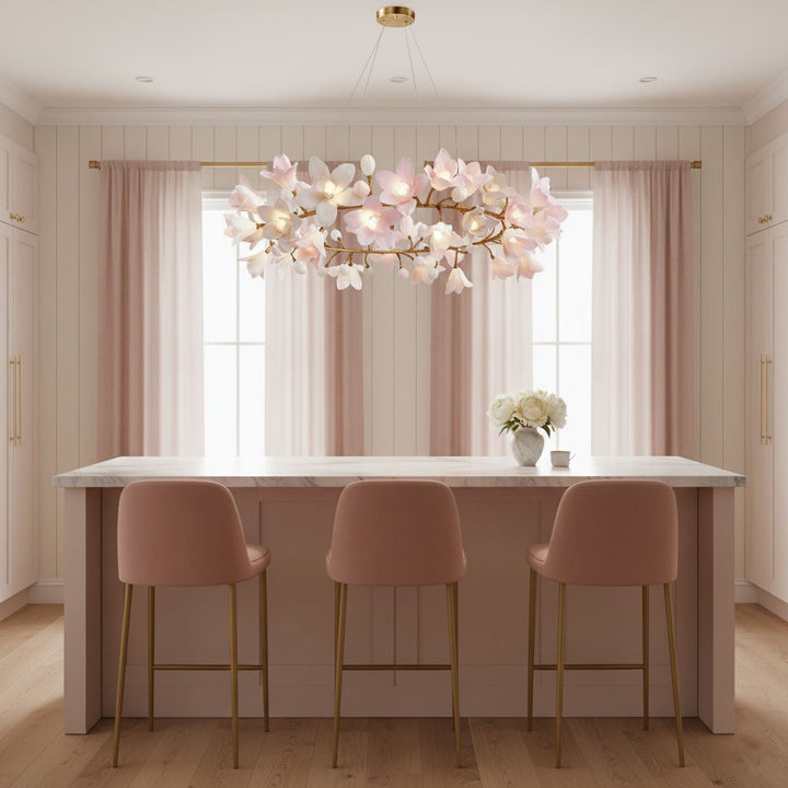 Circular Blossom Chandelier - Vakkerlight