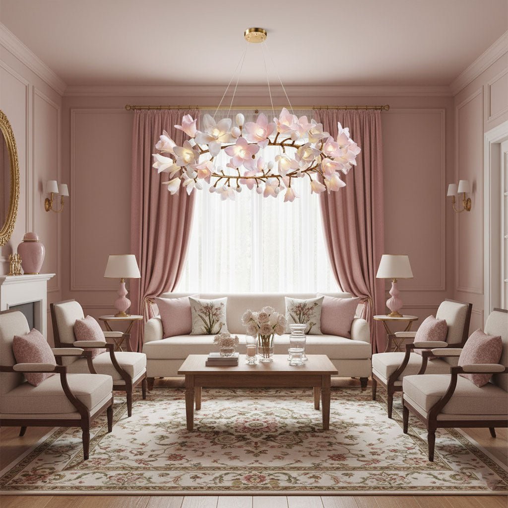 Circular Blossom Chandelier - Vakkerlight