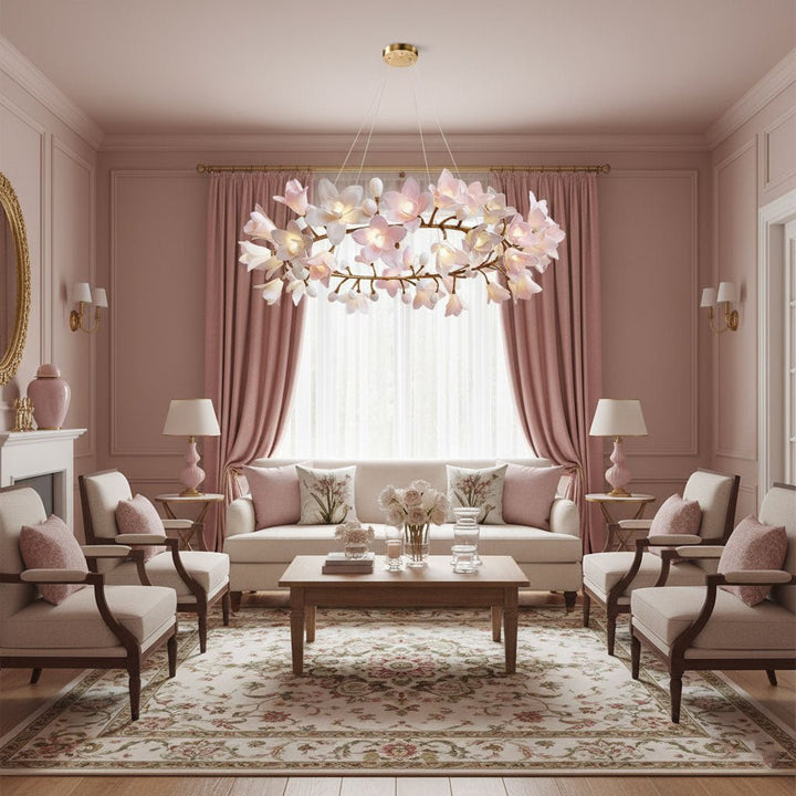 Circular Blossom Chandelier - Vakkerlight