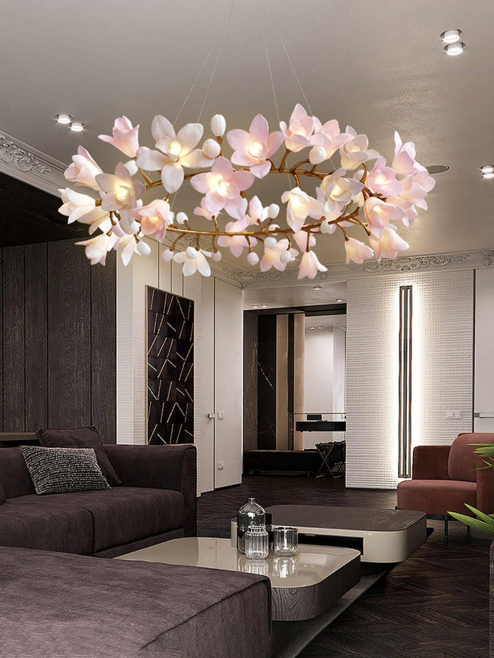 Circular Blossom Chandelier - Vakkerlight