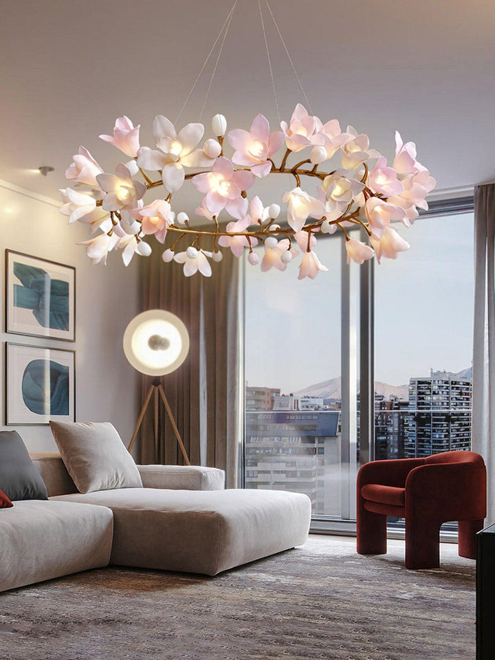 Circular Blossom Chandelier - Vakkerlight