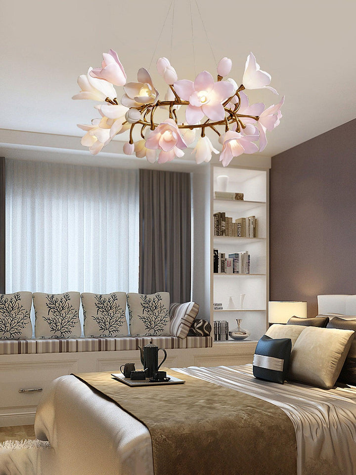 Circular Blossom Chandelier - Vakkerlight