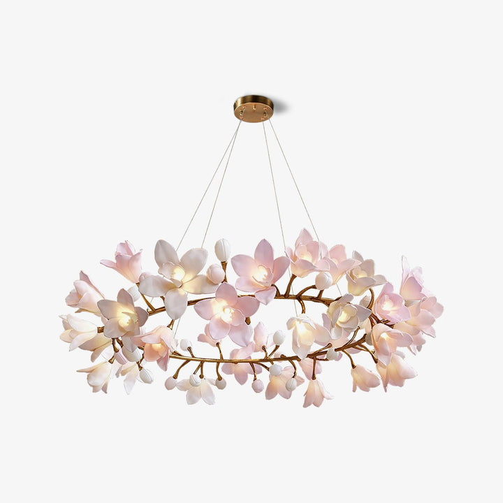 Circular Blossom Chandelier - Vakkerlight