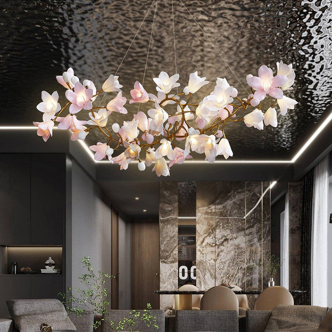 Circular Blossom Chandelier - Vakkerlight