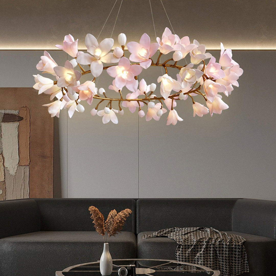 Circular Blossom Chandelier - Vakkerlight