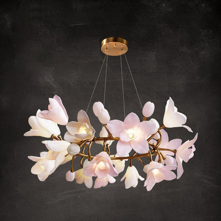 Circular Blossom Chandelier - Vakkerlight