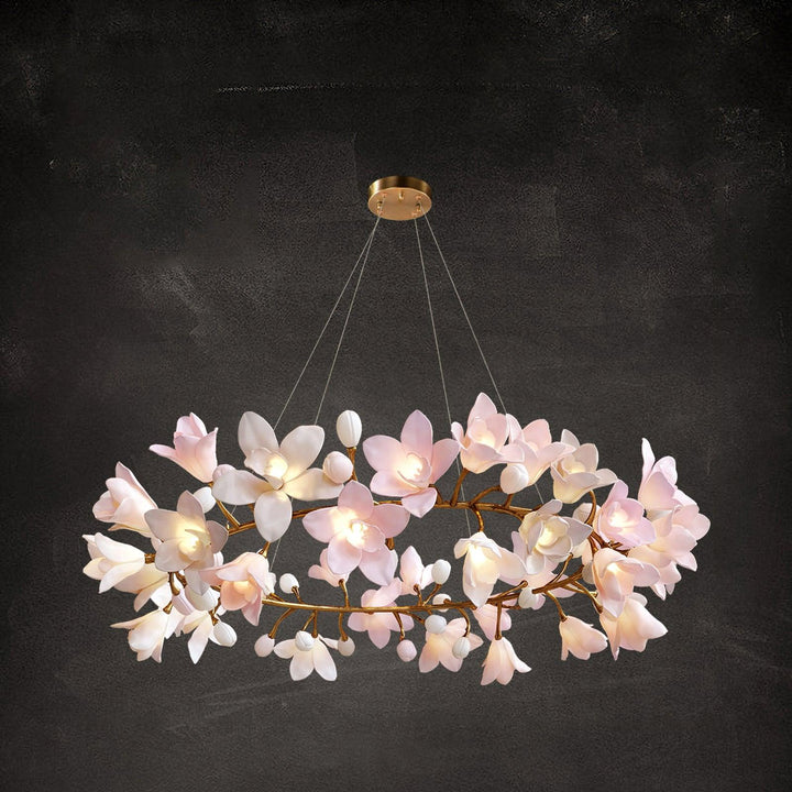 Circular Blossom Chandelier - Vakkerlight