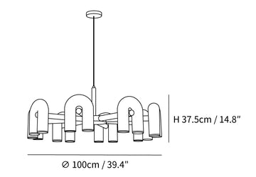 Cirkus Chandelier — Dimension drawings 4