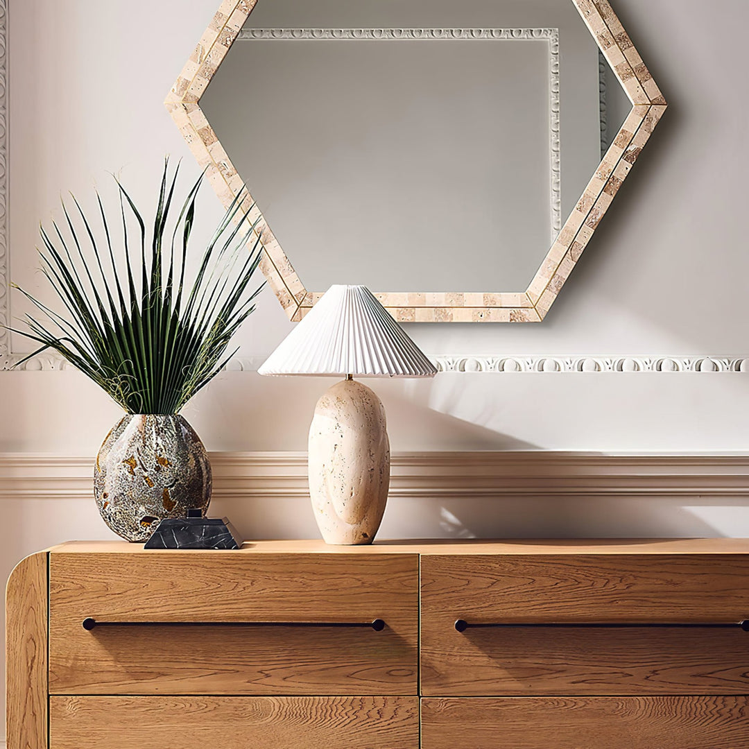 Cirra Travertine Table Lamp - Vakkerlight