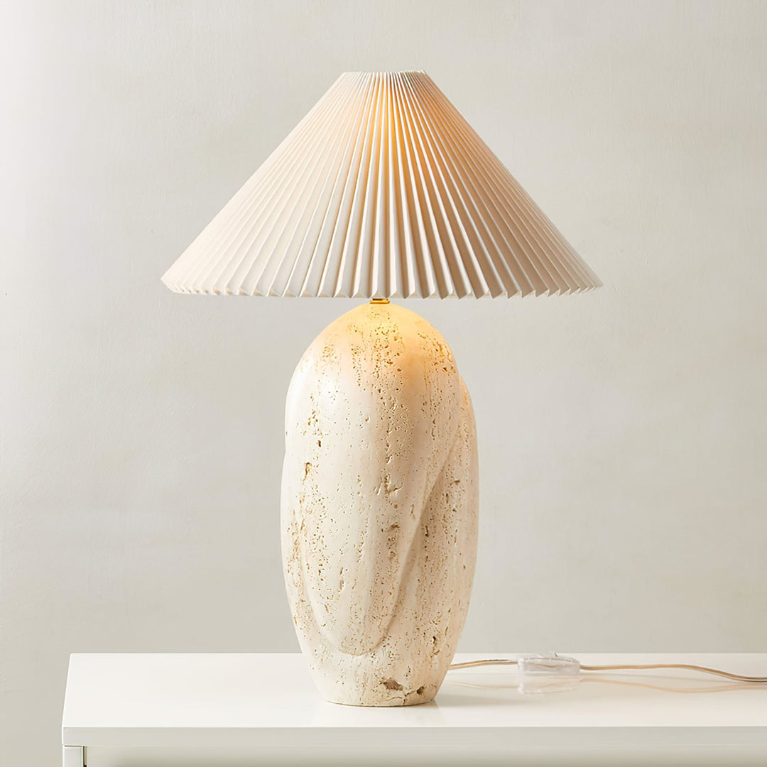 Cirra Travertine Table Lamp - Vakkerlight