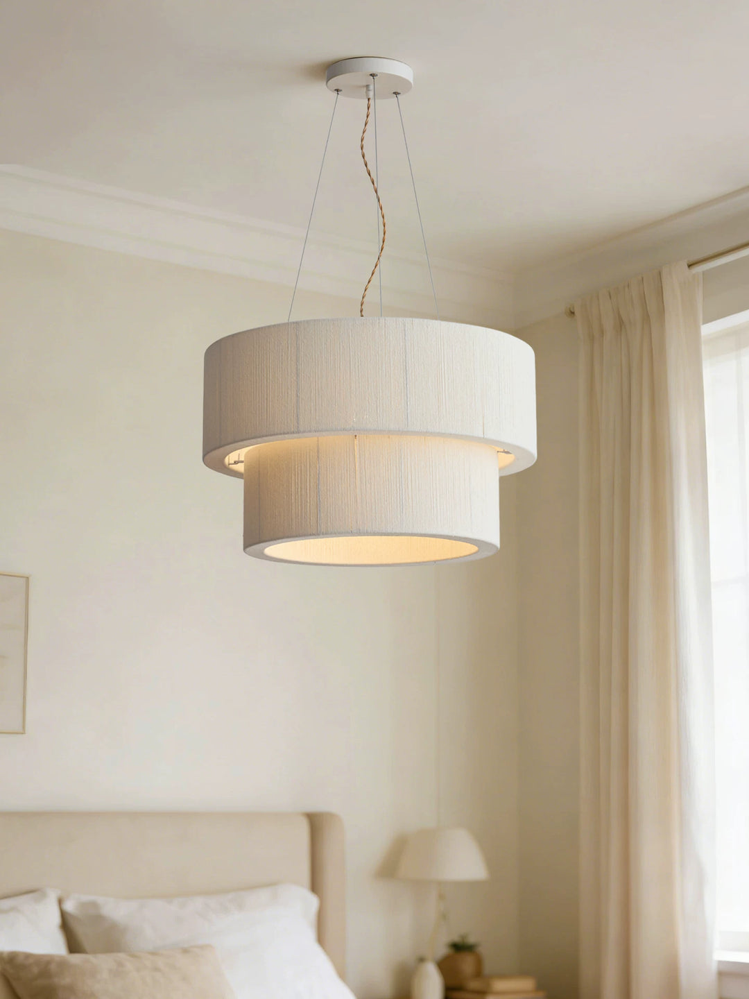 Cirrus Corded Cotton Pendant Lamp