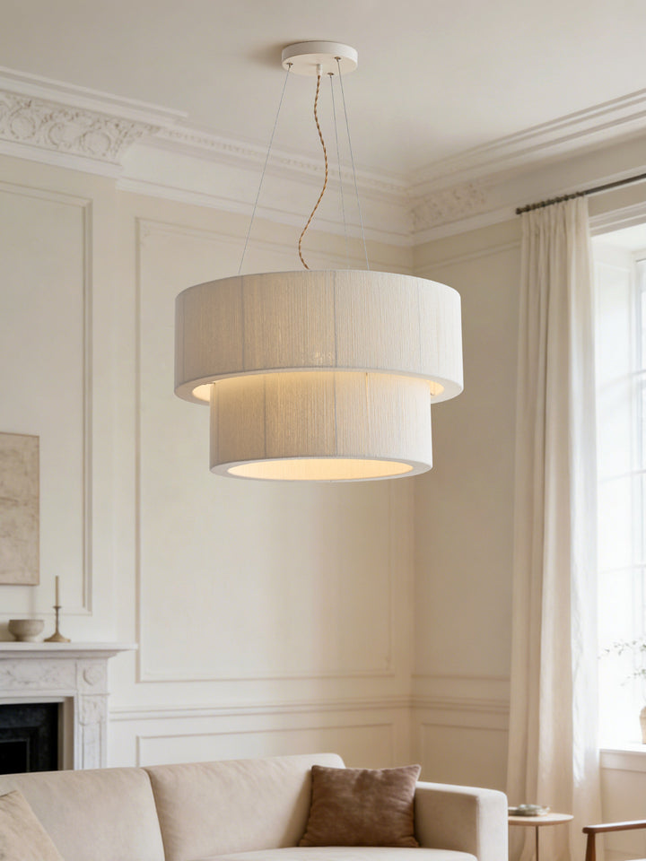 Cirrus Corded Cotton Pendant Lamp