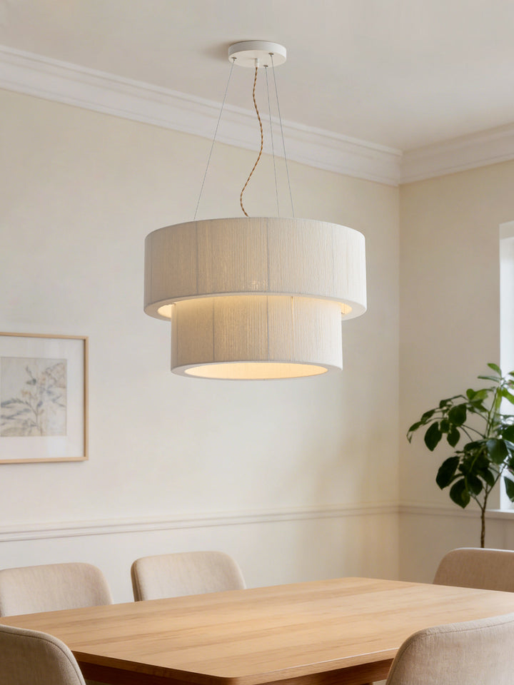 Cirrus Corded Cotton Pendant Lamp
