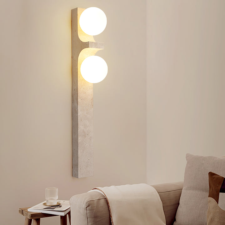 Cirra Travertine Wall Light - Vakkerlight