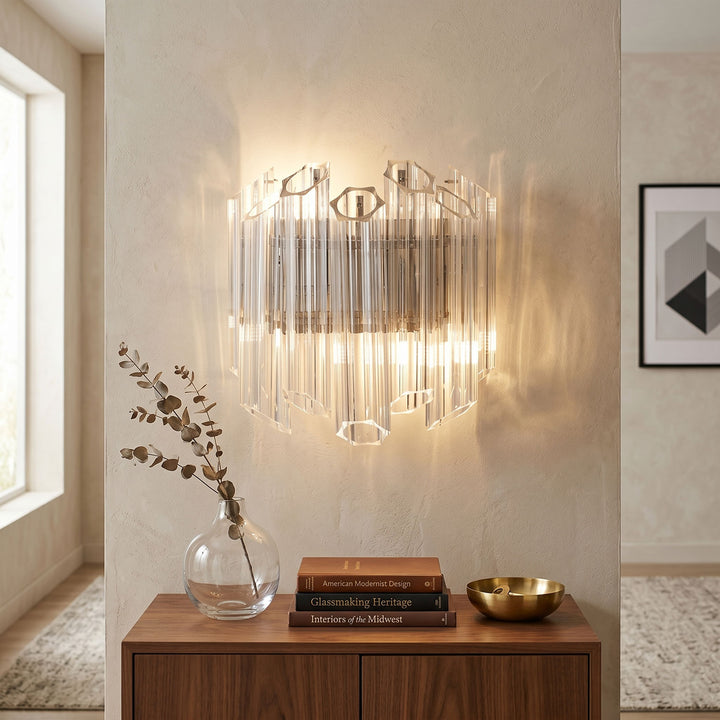 Clear Palermo Glass Wall Lamp - Vakkerlight