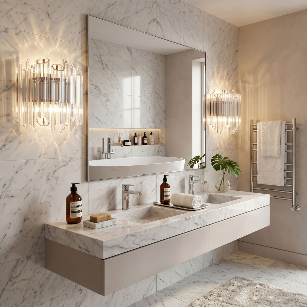 Clear Palermo Glass Wall Lamp - Vakkerlight