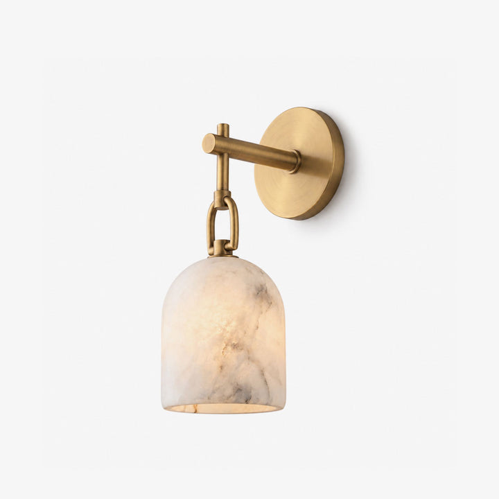 Cloche Alabaster Wall Sconce