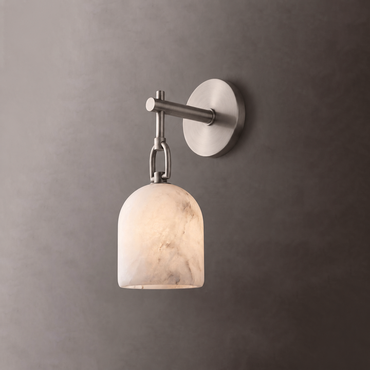 Cloche Alabaster Wall Sconce