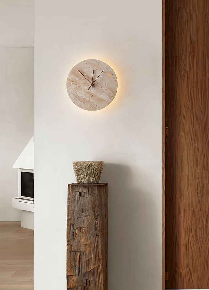 Clock Travertine Wall Lamp - Vakkerlight