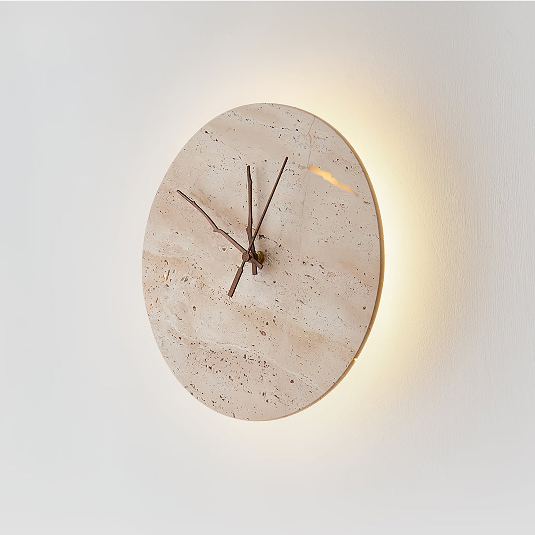 Clock Travertine Wall Lamp - Vakkerlight