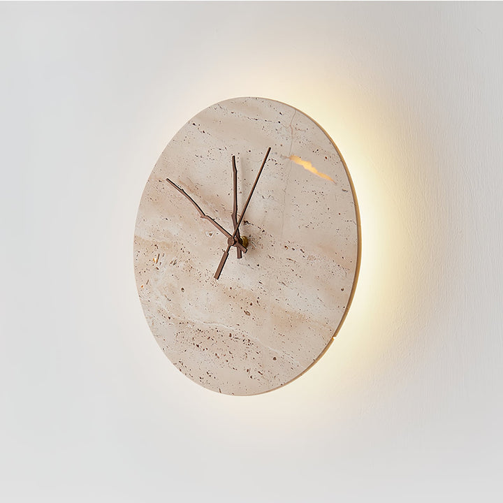 Clock Travertine Wall Lamp - Vakkerlight