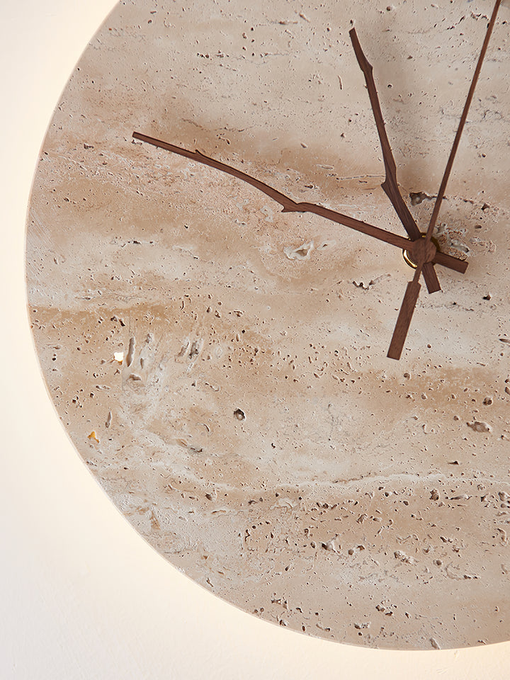 Clock Travertine Wall Lamp - Vakkerlight
