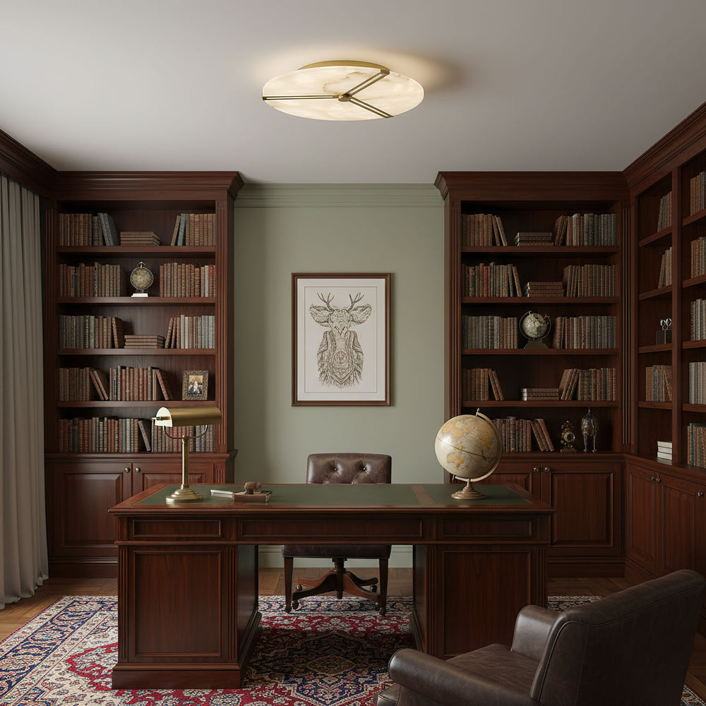 Clocks Alabaster Ceiling Light - Vakkerlight