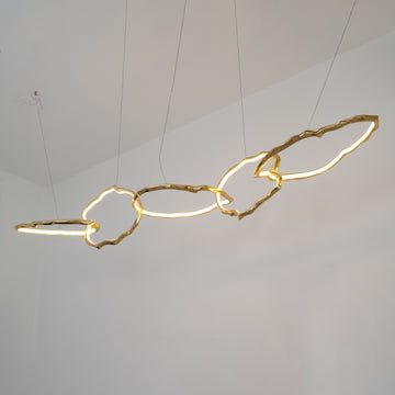 Cloud Rings Series Brass Chandelier — Dimension drawings 2