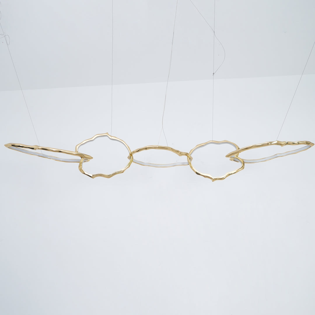 Cloud Rings-serie koperen kroonluchter