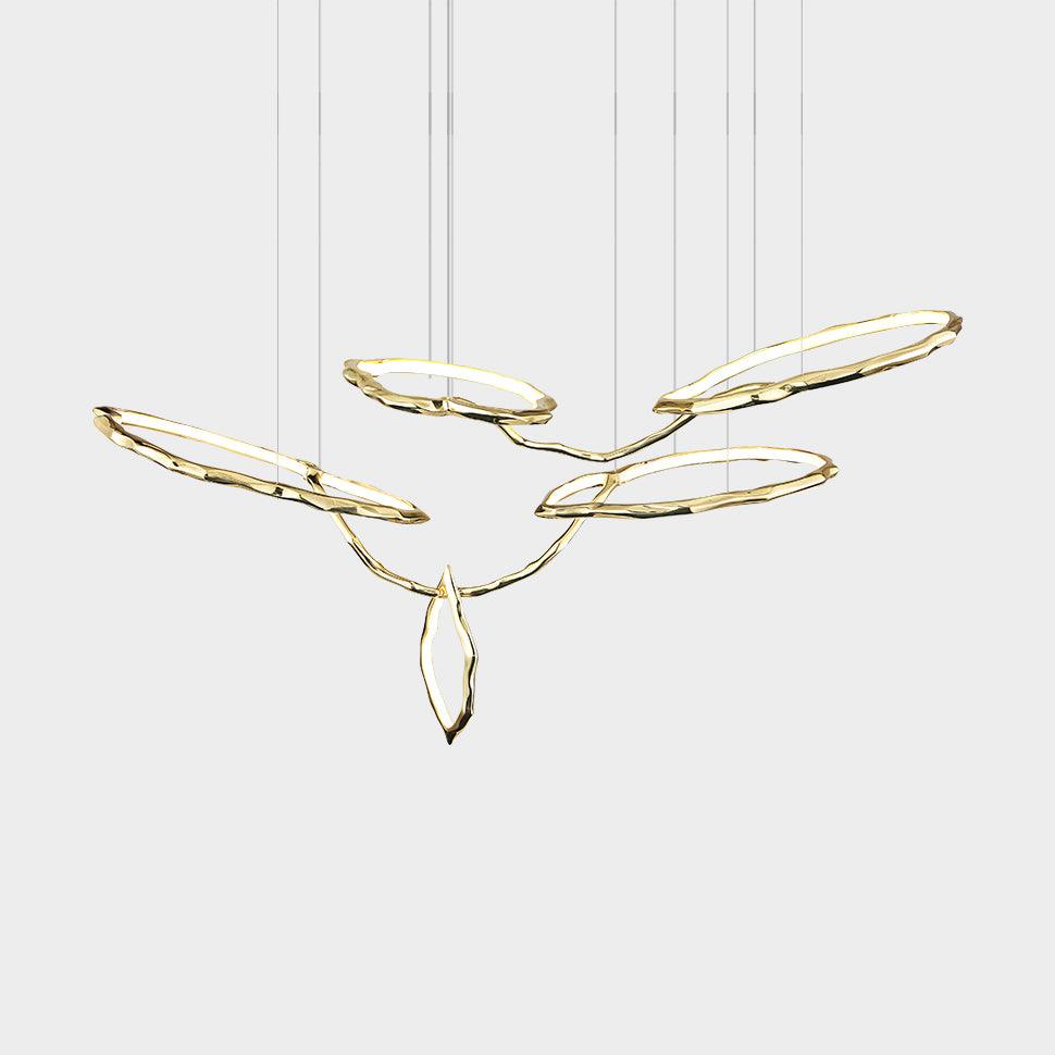 Cloud Rings Series Brass Chandelier - Vakkerlight