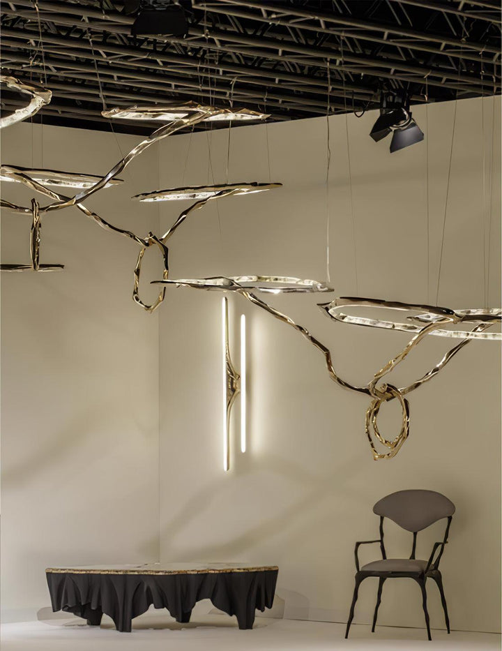 Cloud Rings Series Brass Chandelier - Vakkerlight