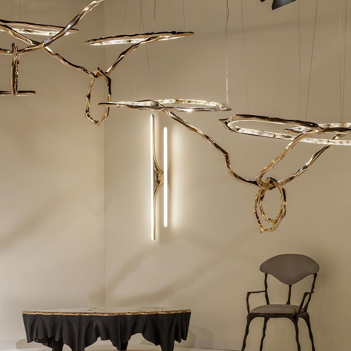 Cloud Rings Series Brass Chandelier - Vakkerlight