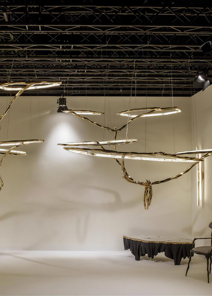 Cloud Rings Series Brass Chandelier - Vakkerlight