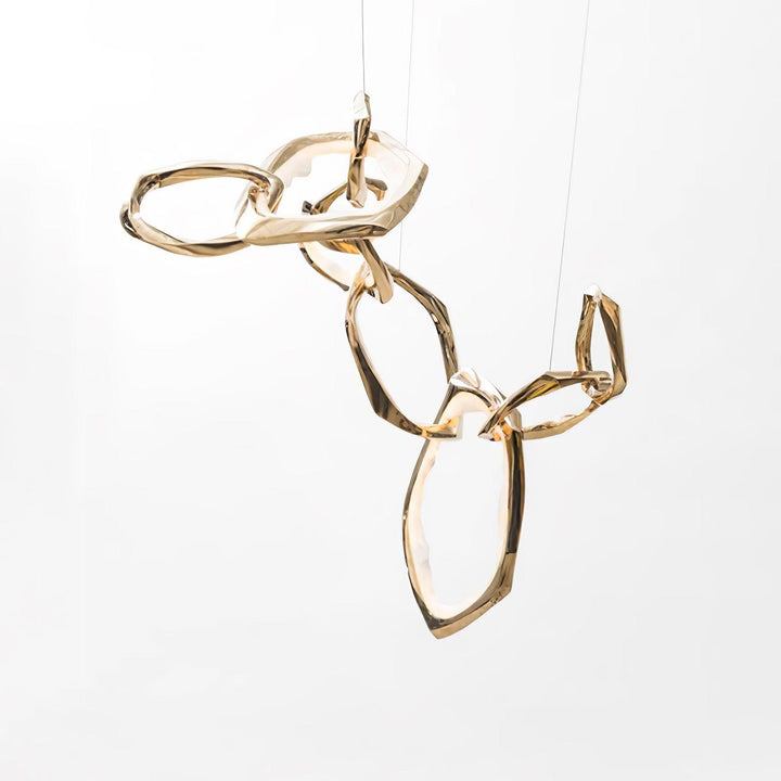 Cloud Rings Series Brass Chandelier - Vakkerlight