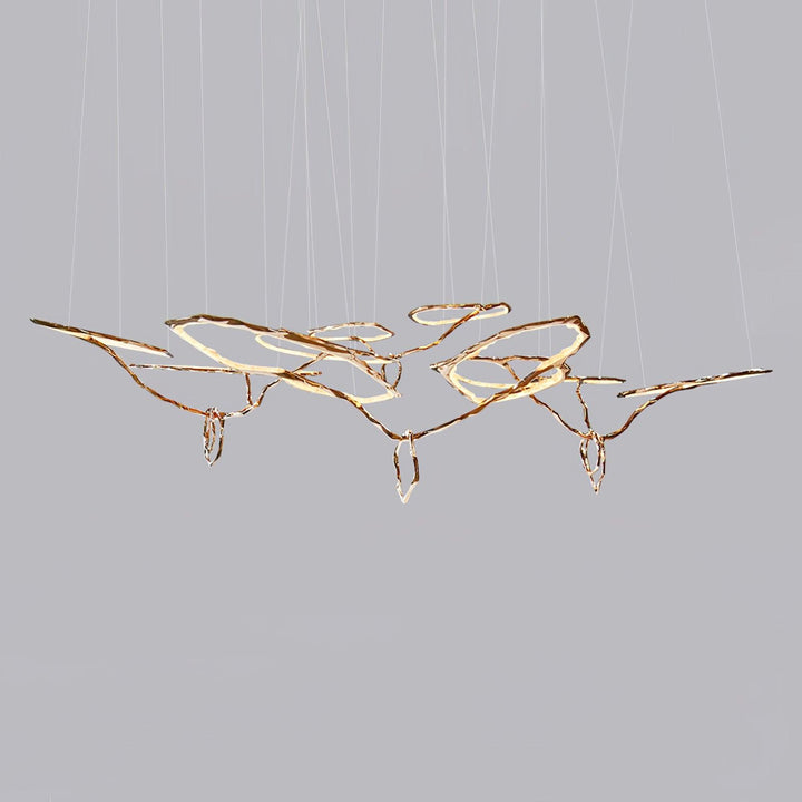 Cloud Rings Series Brass Chandelier - Vakkerlight