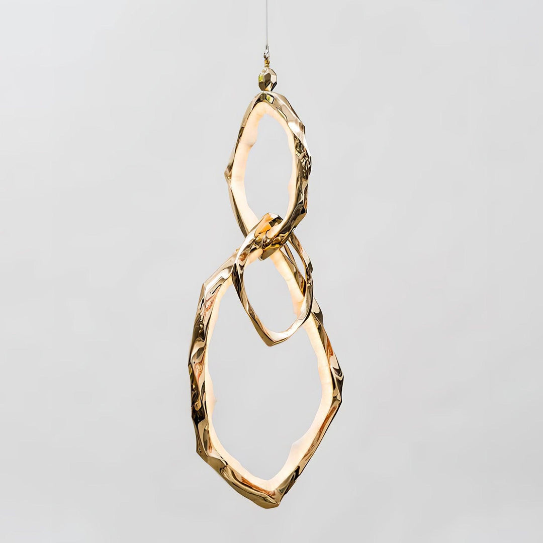 Cloud Rings Series Brass Chandelier - Vakkerlight